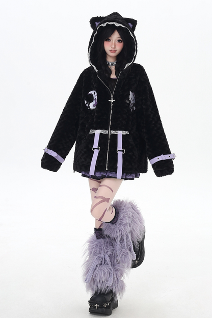 猫耳フードサブカルジャケット