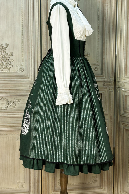 魔法学園レトロエレガントロリータジャンパースカート