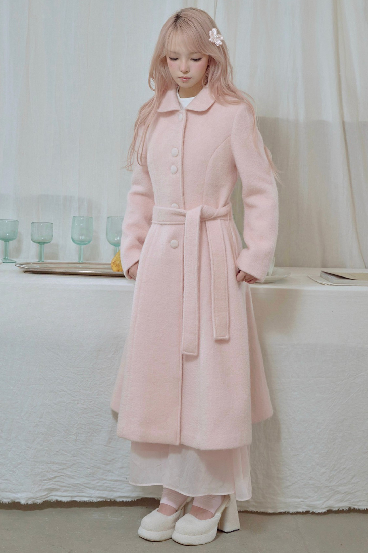 スイートレースケープロングコート