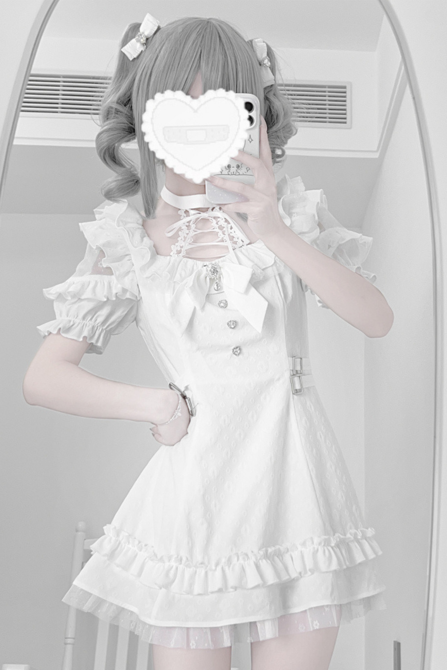 Source Monochrome Black Subculture Dress