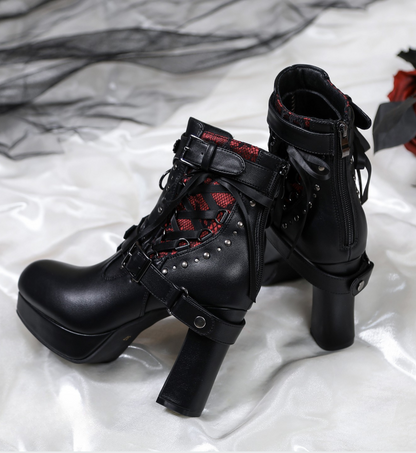 【12月8日予約締切】LACYBONESダークゴシックパンクブーツ