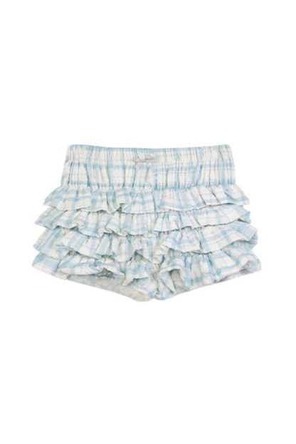 마카롱 피치 티셔츠 + 프릴 퀼로트