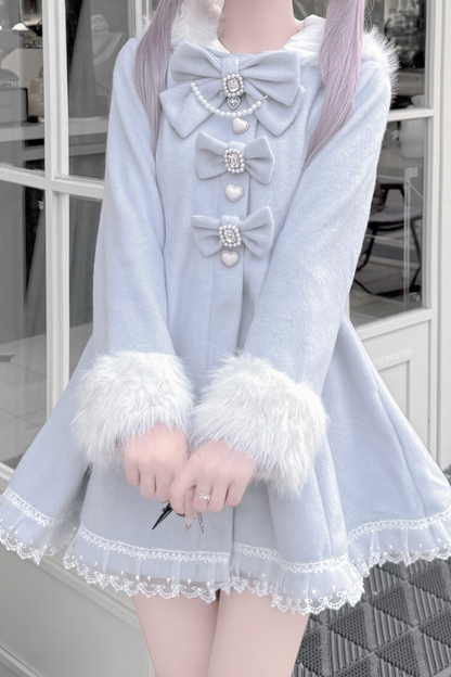 うさ耳ファーフードドールコート