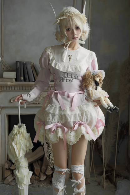 ドローストリングゴシックスイートトップス+ケーキスカート