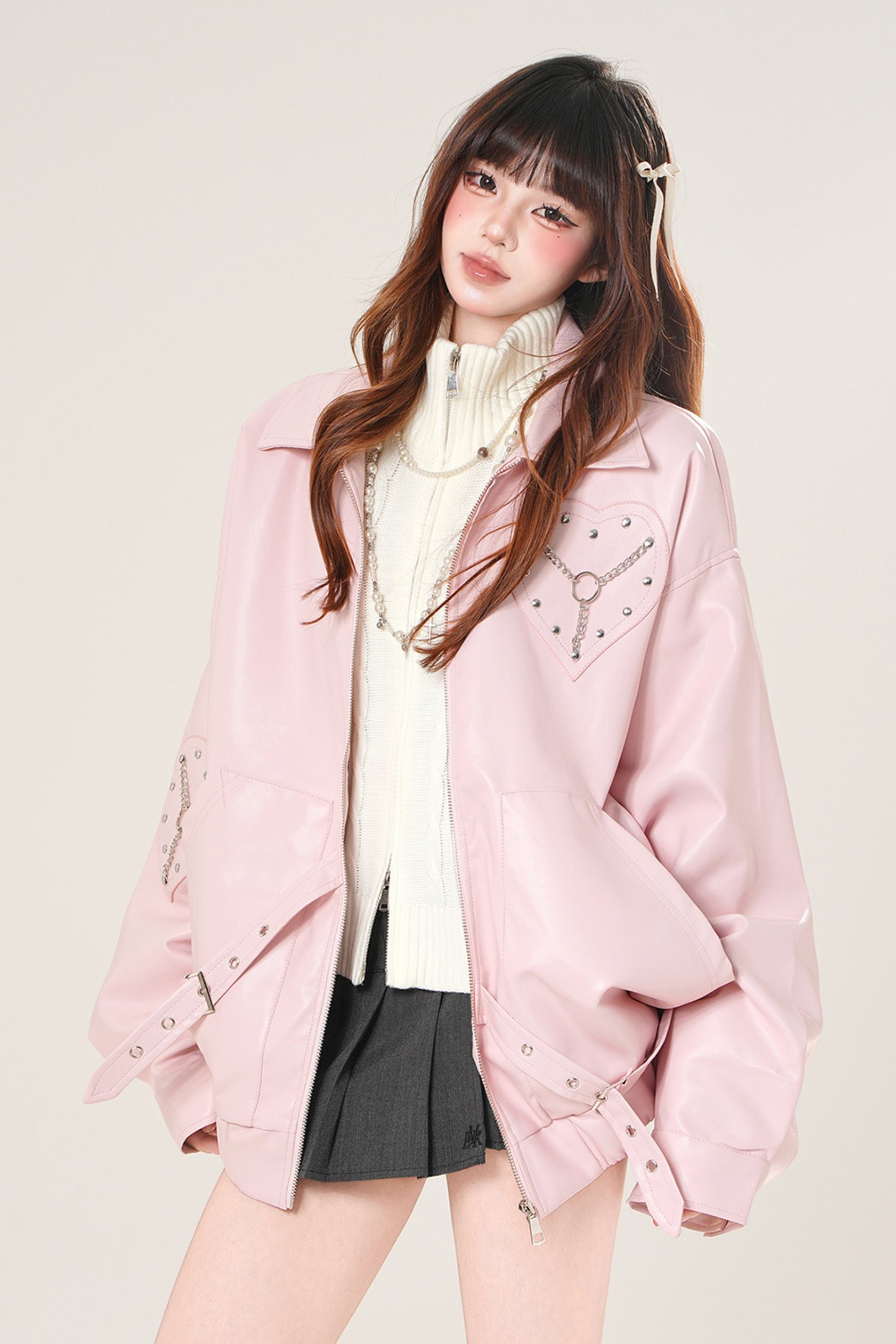 ダークハートレザージャケット