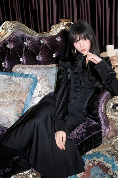 ダークレトロフィシュテールドレス