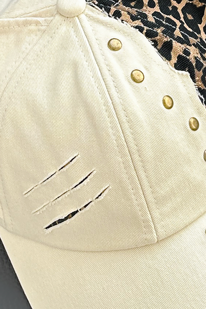 Leopard Print Cat Ear Cap