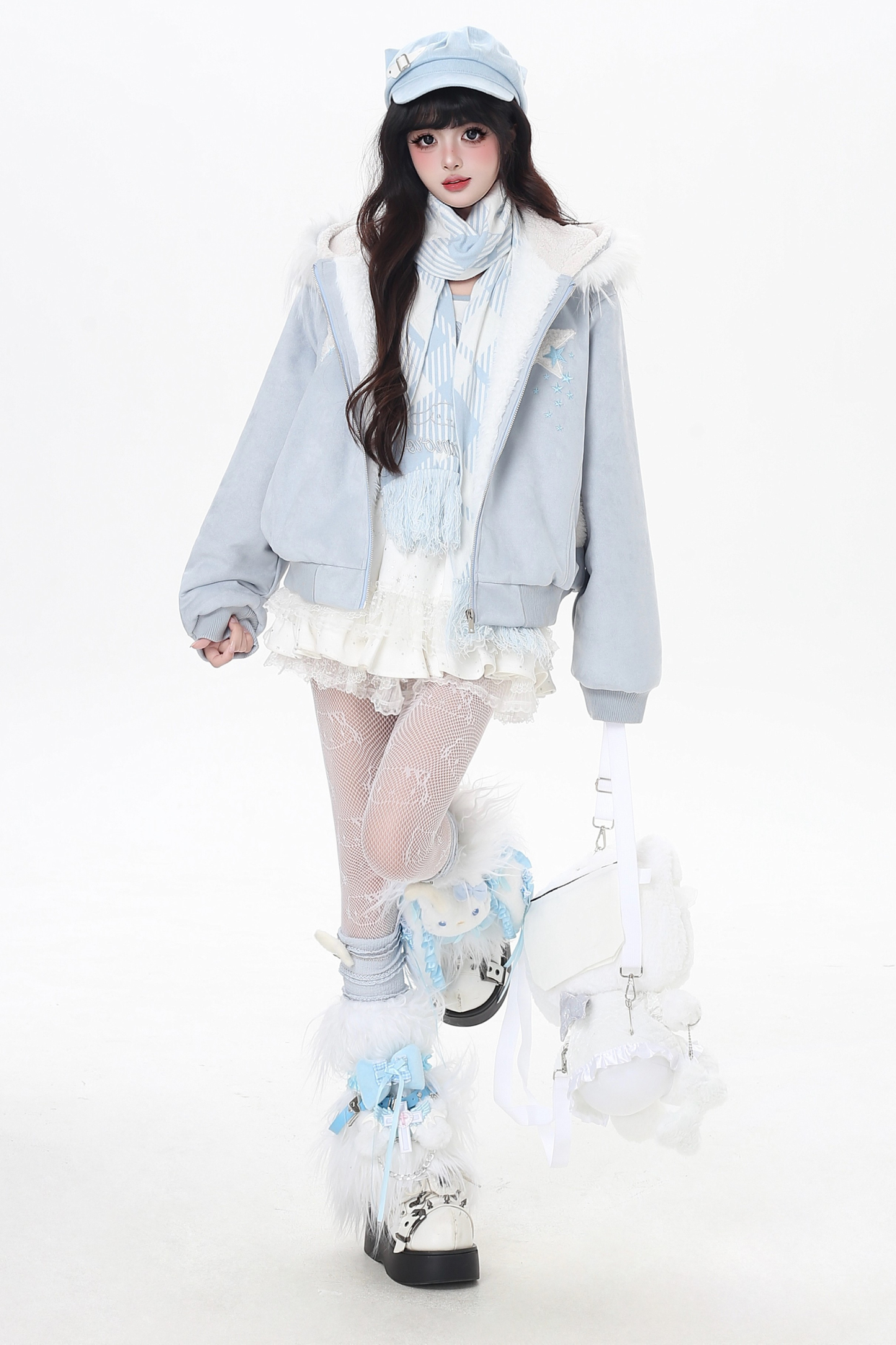 アイススターファーフードジャケット