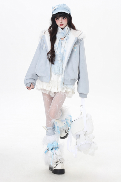 アイススターファーフードジャケット