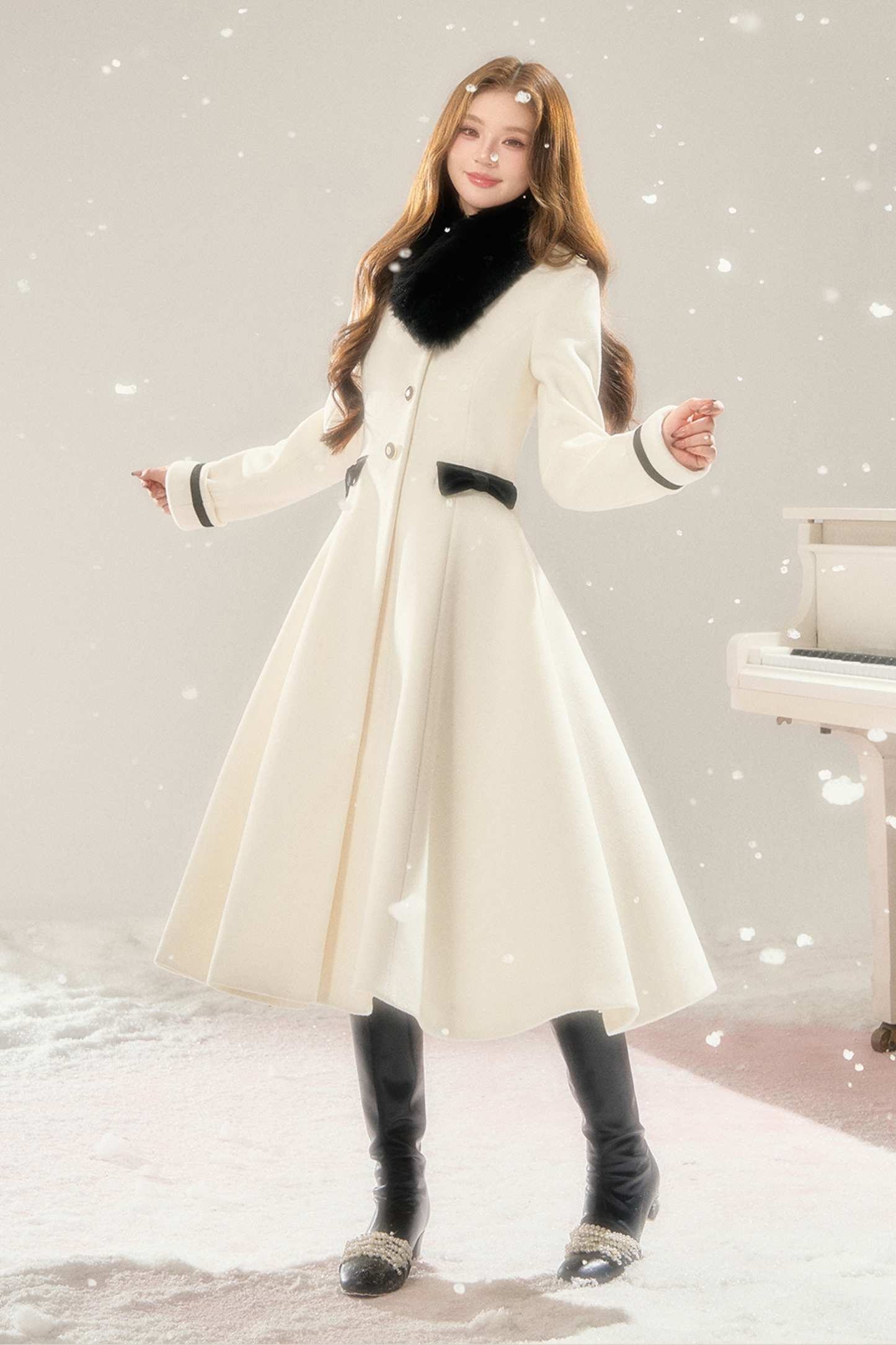 Old French Hepburn Wool Coat