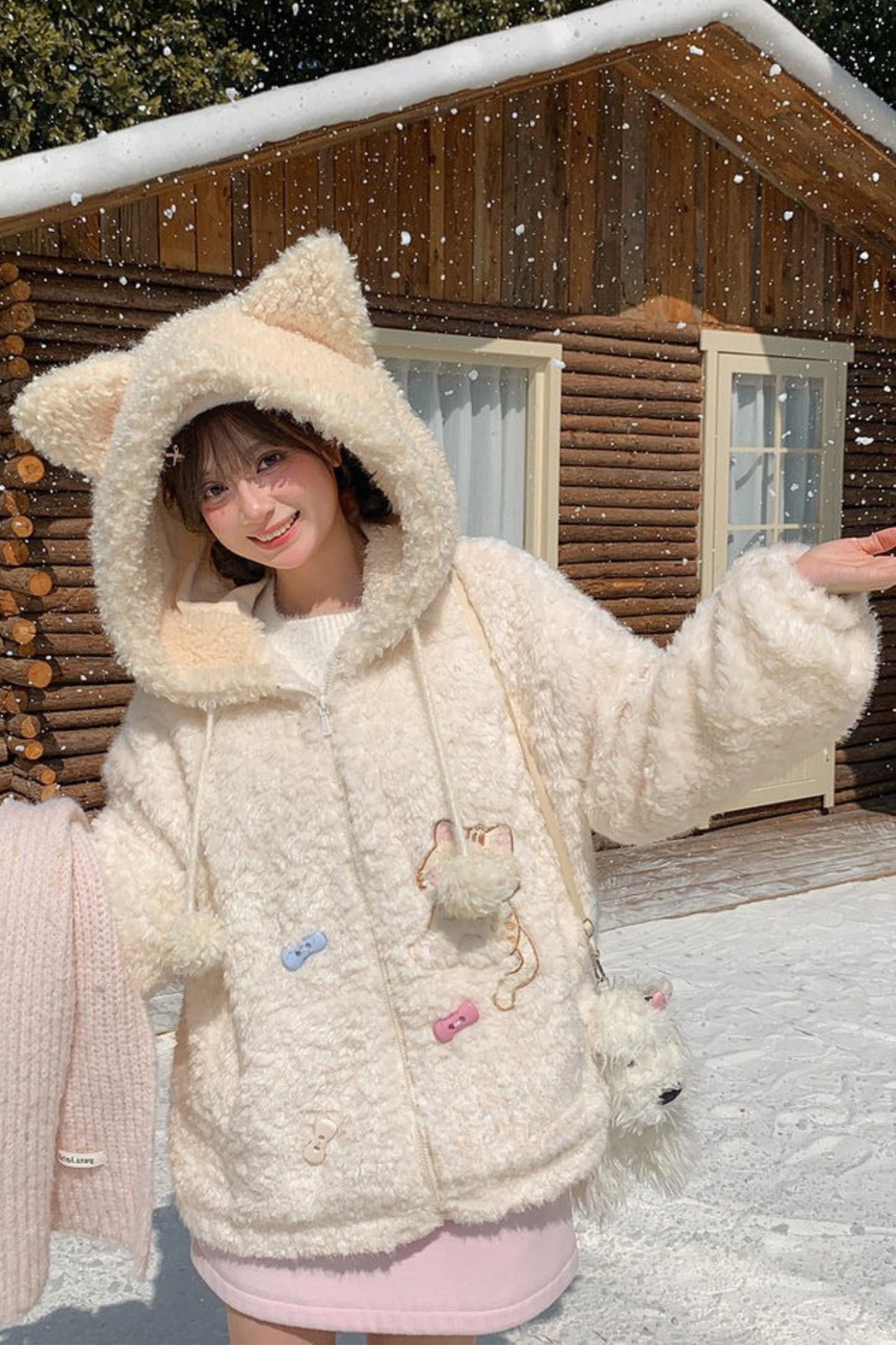 キャットフードファーコート