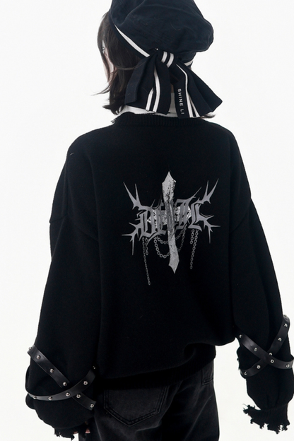 クロストリムカーディガン+シャツ+ネクタイ+パンツ