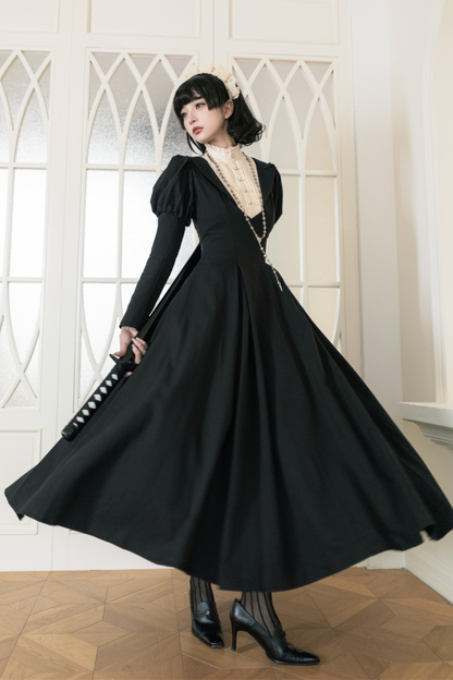 Chic Gothic Flare Long Lolita Dress