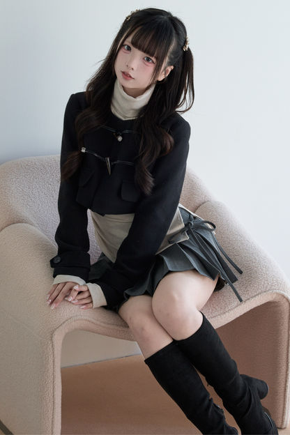 Horn Button Short Jacket