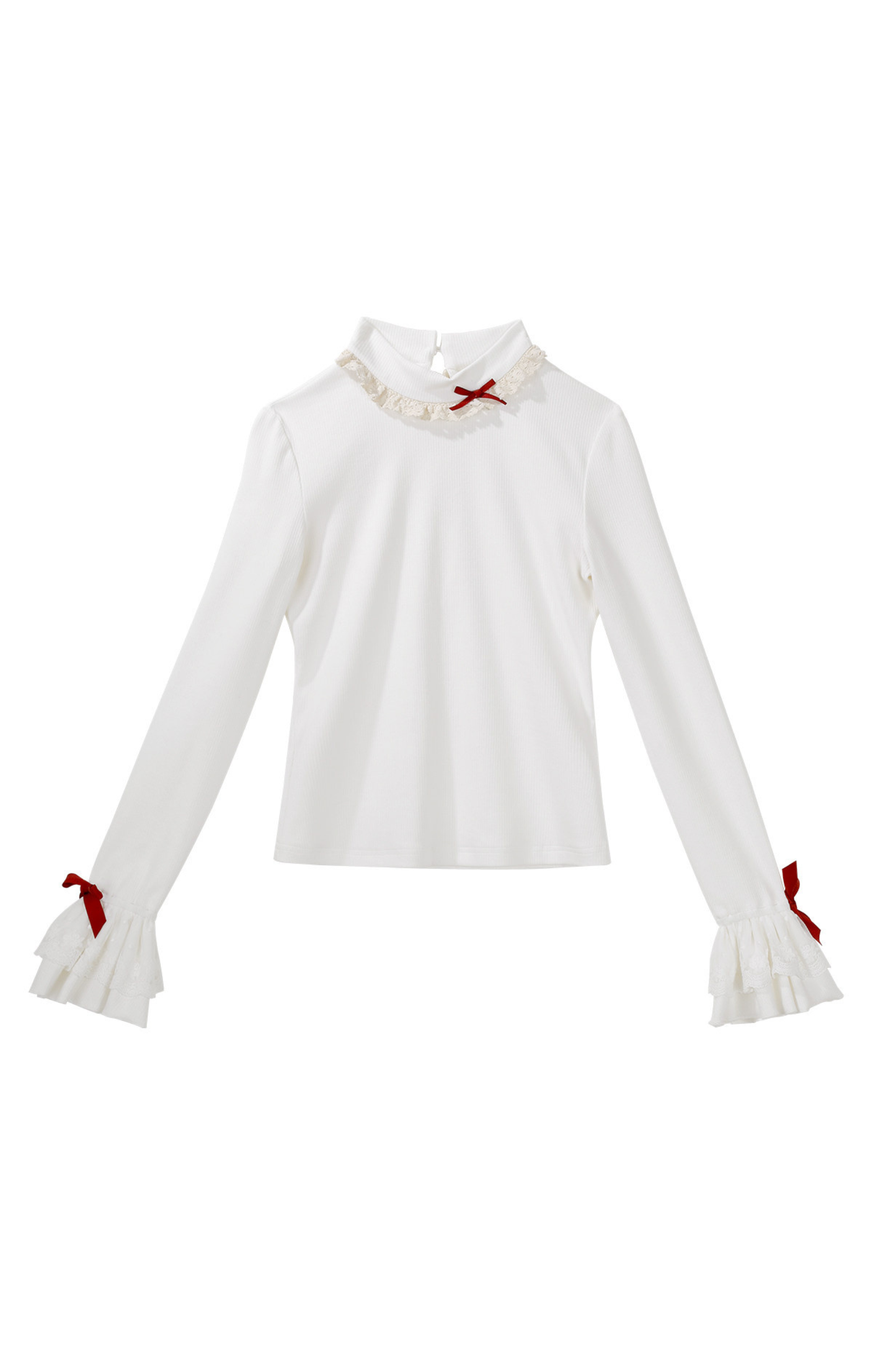 【予約商品】ラビットロリータケープ+サスペンダー+ベアデザインスカート+タートルネック