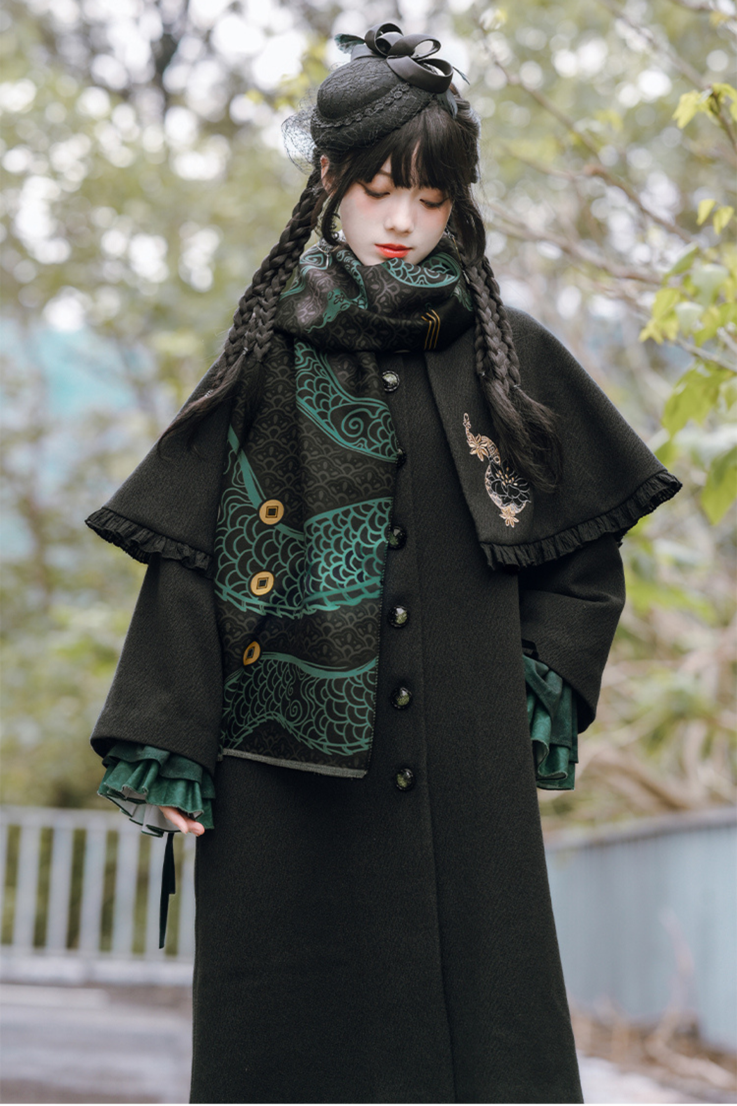 Ethnic China Print Shawl