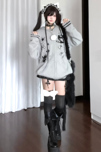 オタクフードルーズパーカー