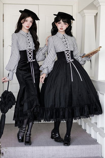 Fishtail Dress + Flare Dress + Hat + Hairband