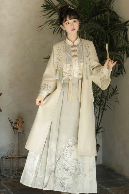 フォレストチャイナコート+スカート+トップス