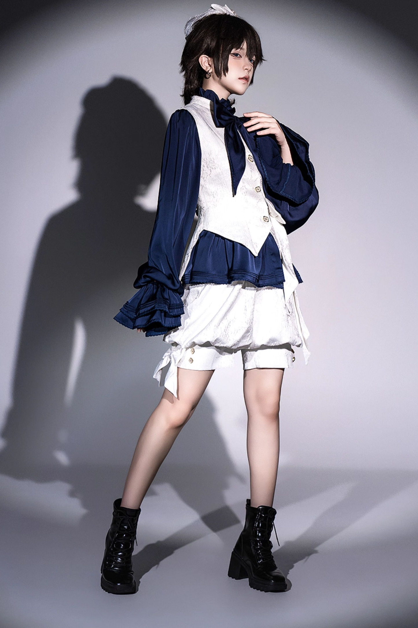 ホワイトムーンライトゴシッククラウンアクセサリー