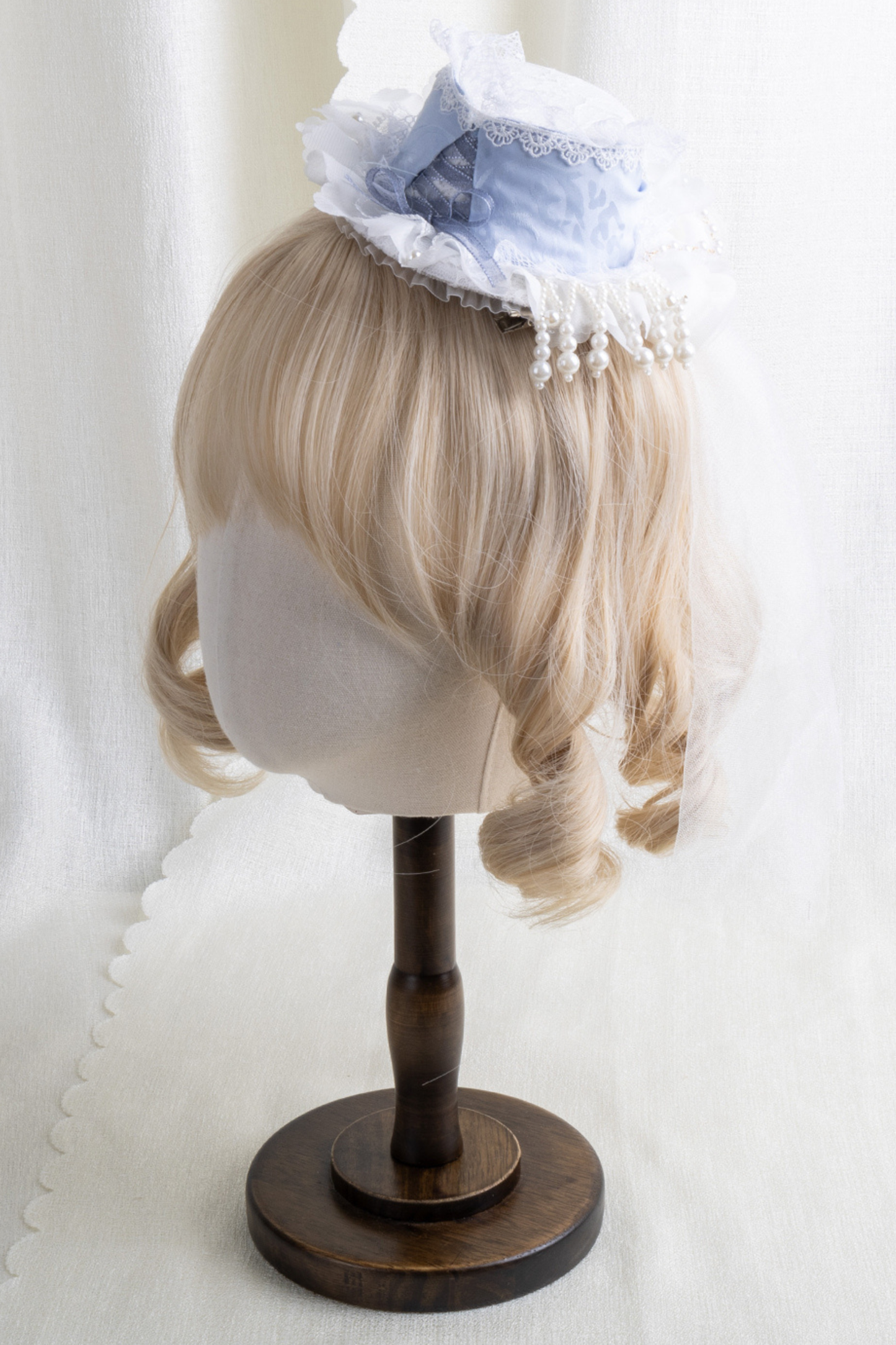 レースハットロリータクリップ