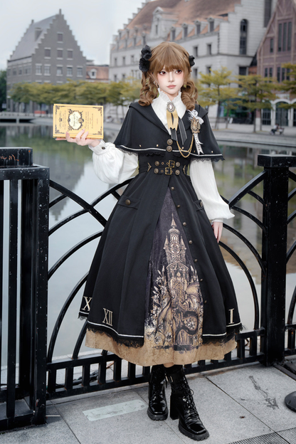 ドラゴンアリアロリータケープコート+トップス+スカート