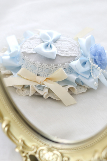 Ice Blue Frilled Lolita Accessories