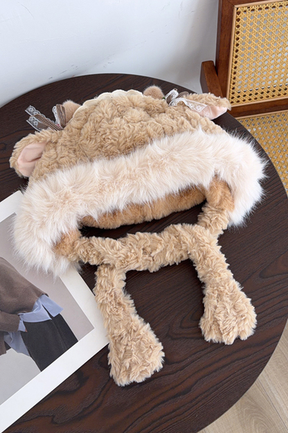 ラムファーハット+スカーフ