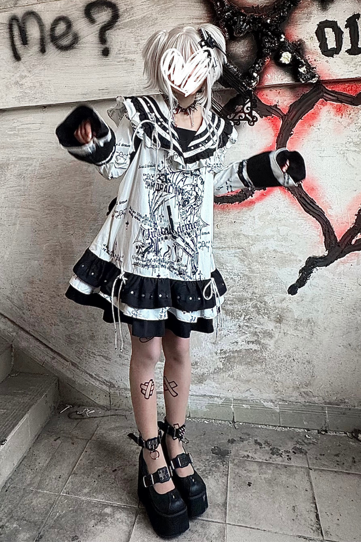ダークサブカルチャーベイブスセーラードレス