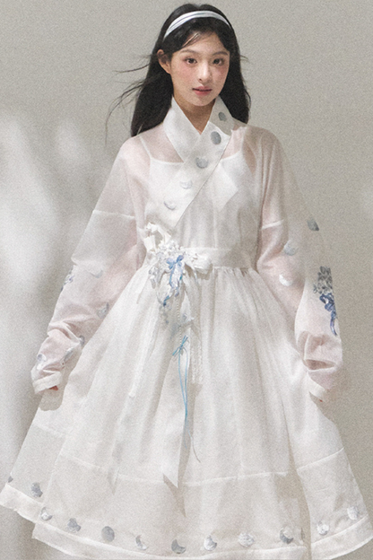 ピュアホワイトチャイナドレス+ベルト