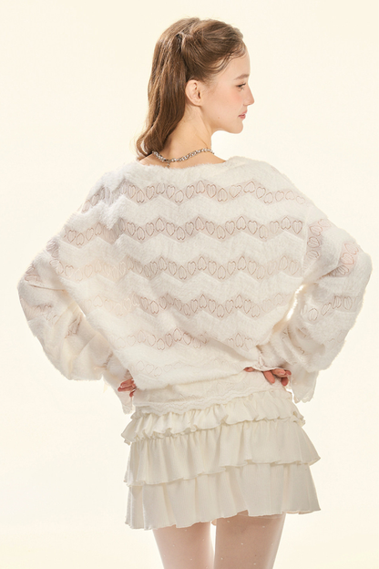 ピュアデザインスイートルーズカーディガン