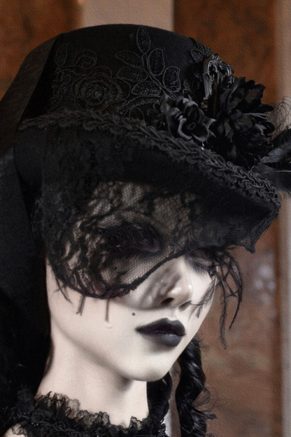 Gothic Style Flat Strap Duke Hat