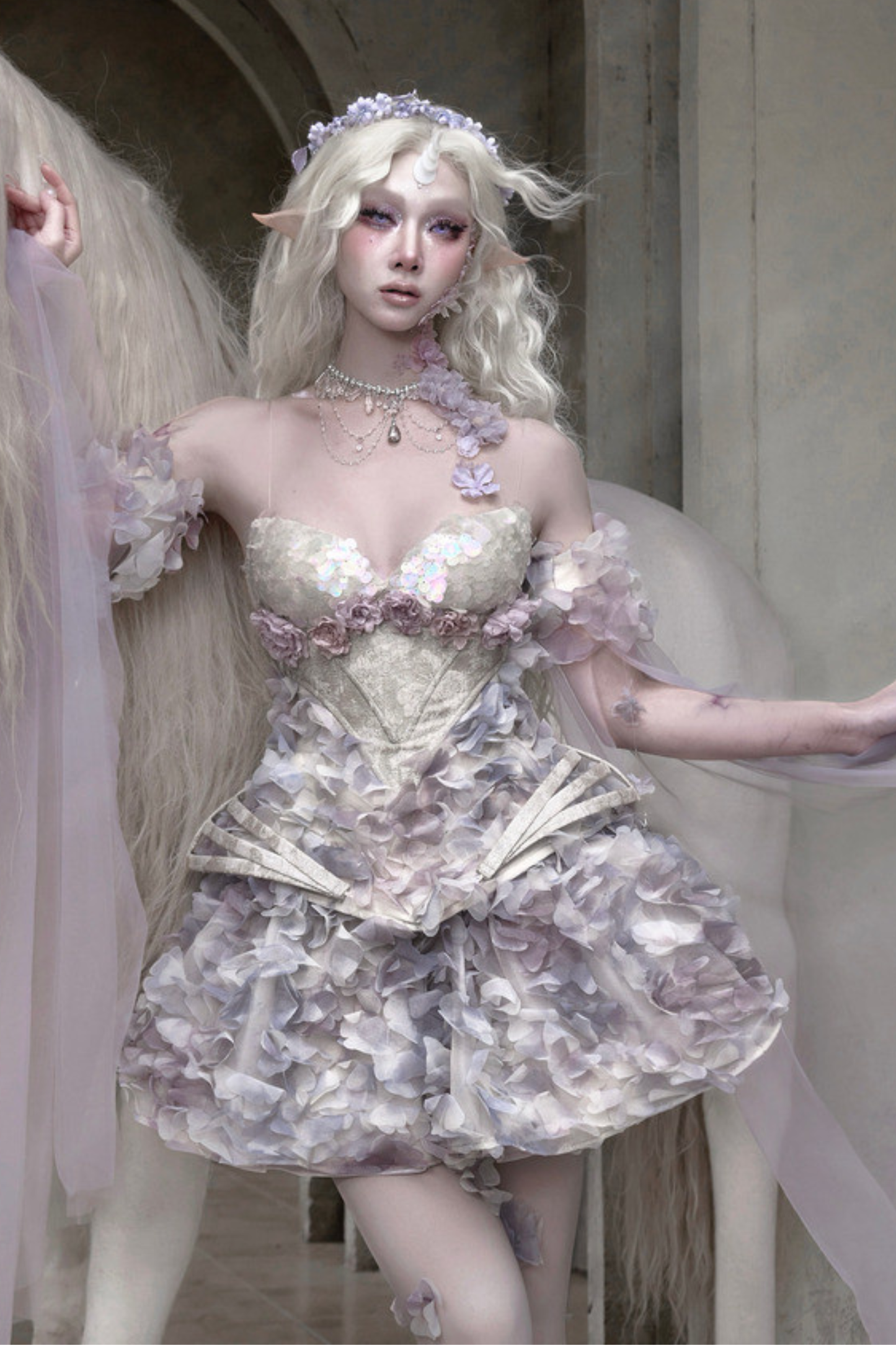 ムーンライトビーストフラワースカート