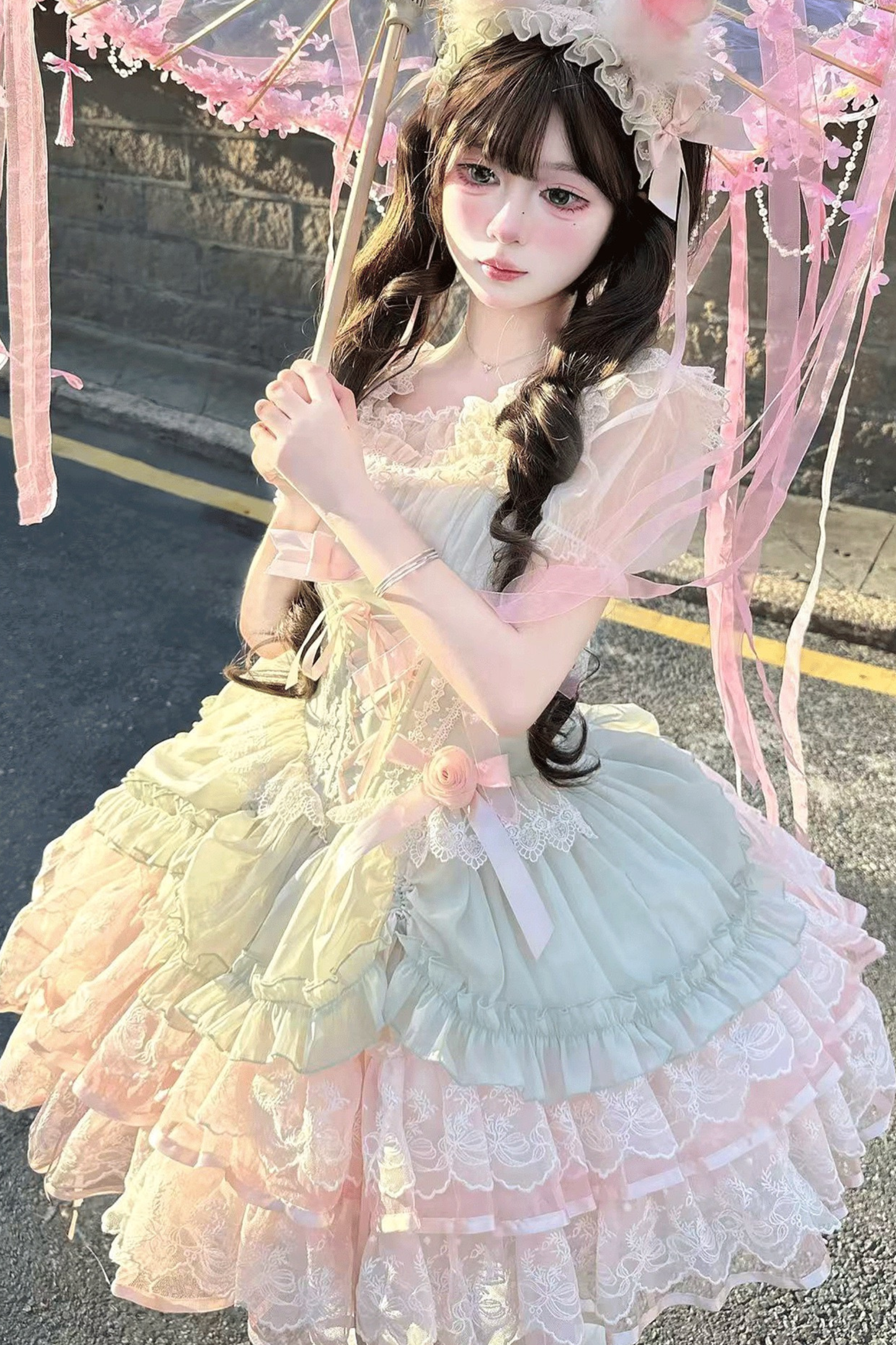 スイートロリータバレエジャンパースカート