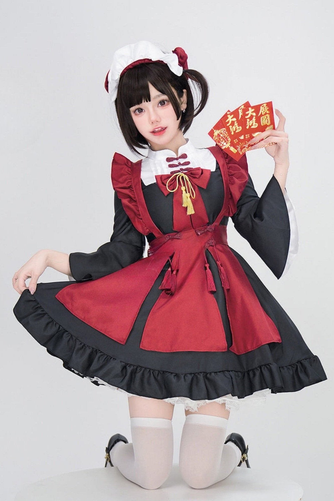 Gothic Lolita Chinese-Style Maid Dress Belchic Gothic Lolita Chinese-Style Maid Dress Belchic