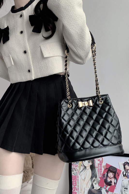 キルティングバケツバッグ