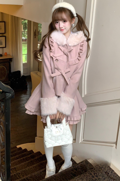 Girly short coat + skirt