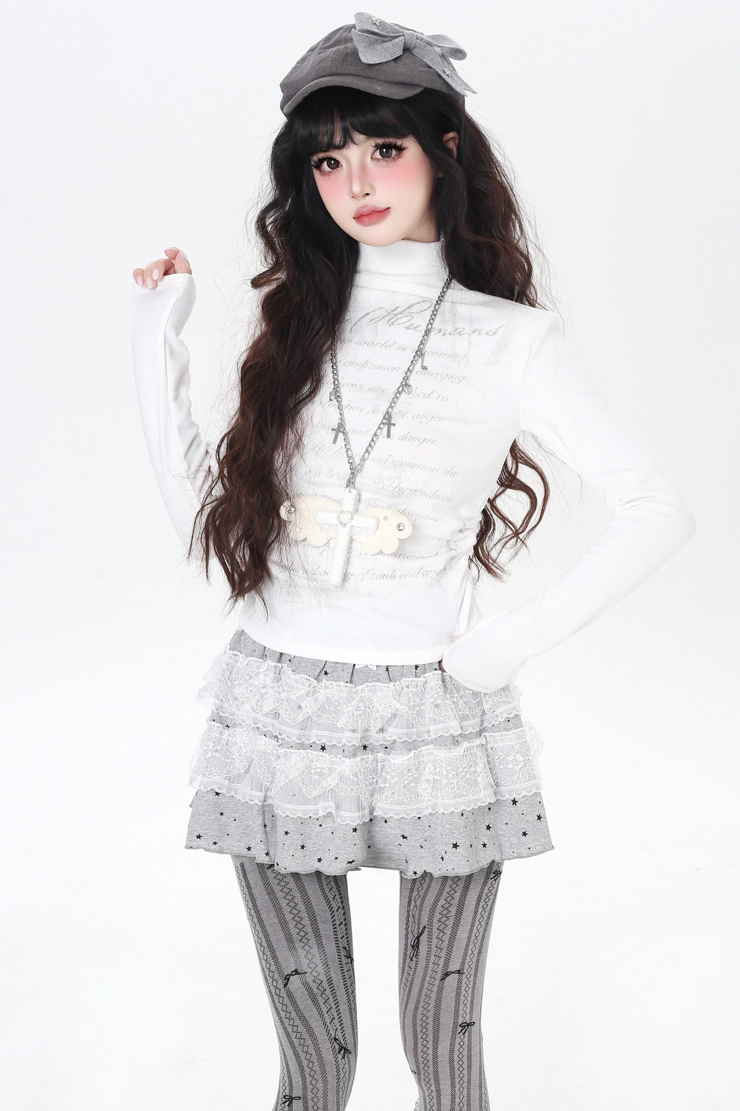 ダークスリムフィットフリーストップス