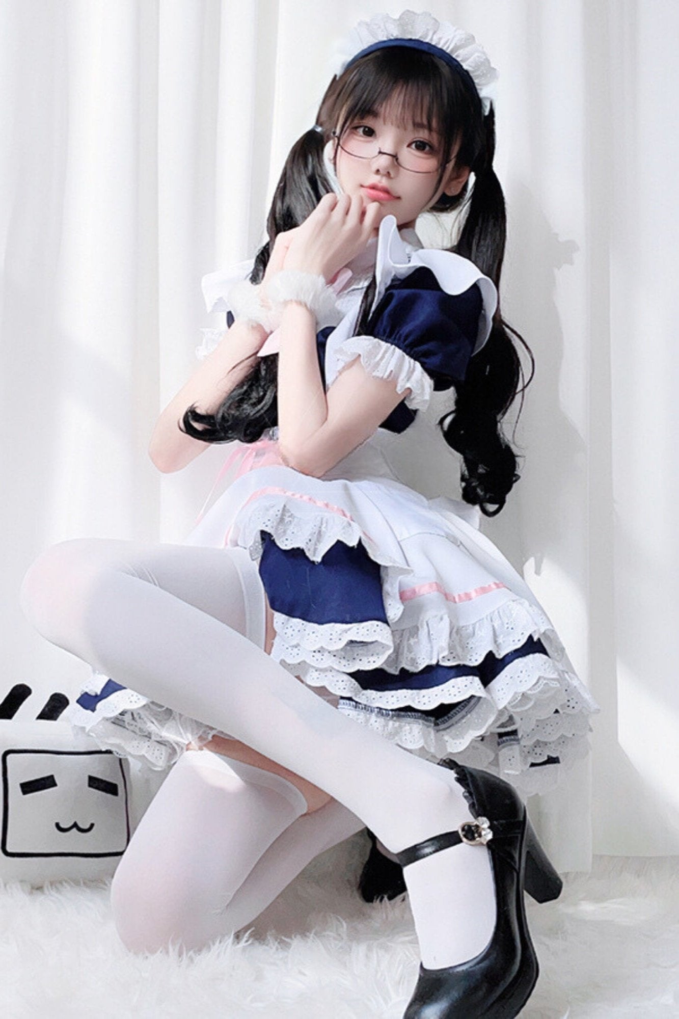 Bow Cat Maid Cosplay Dress