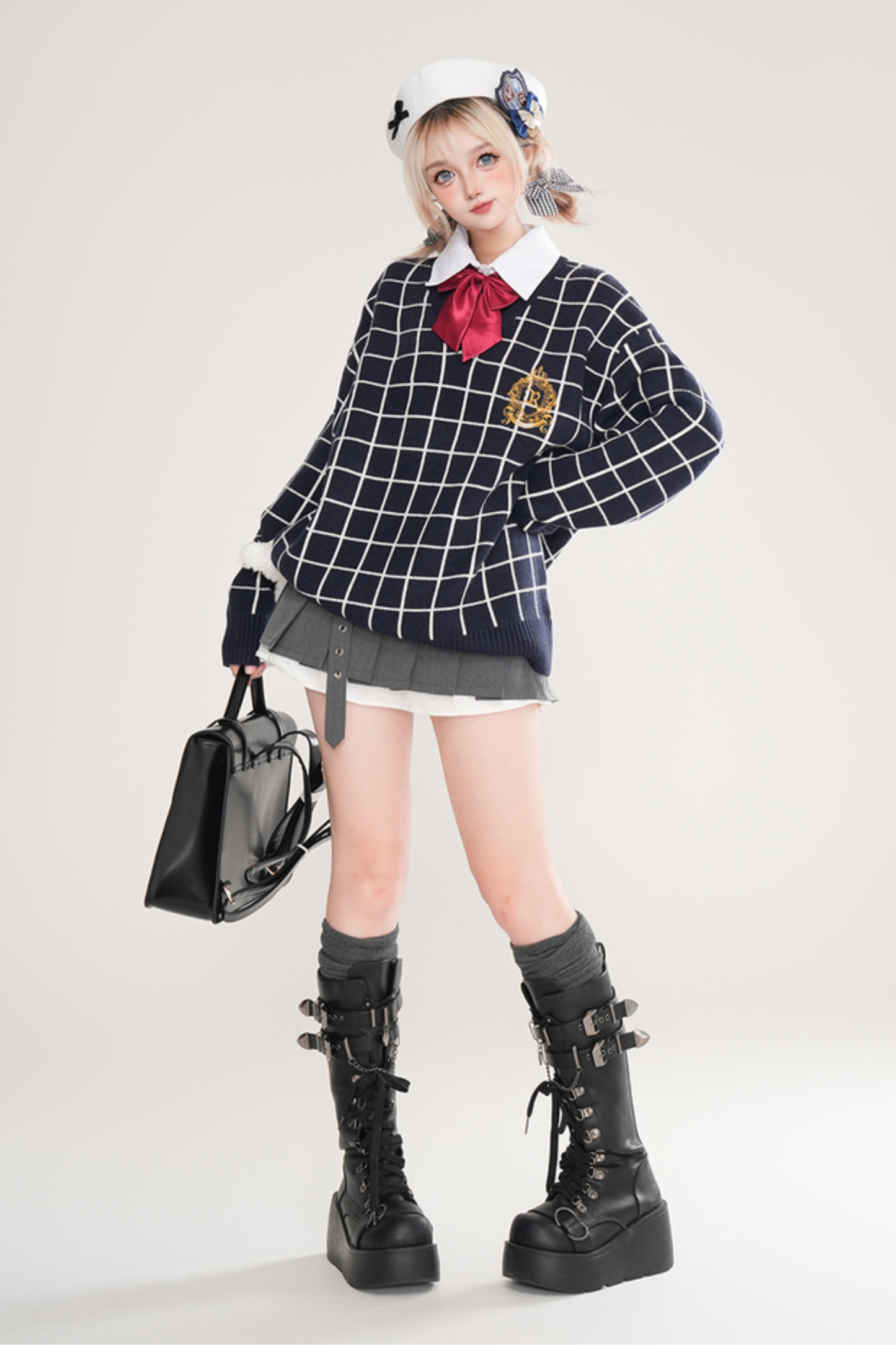 Campus Comic Check Tops