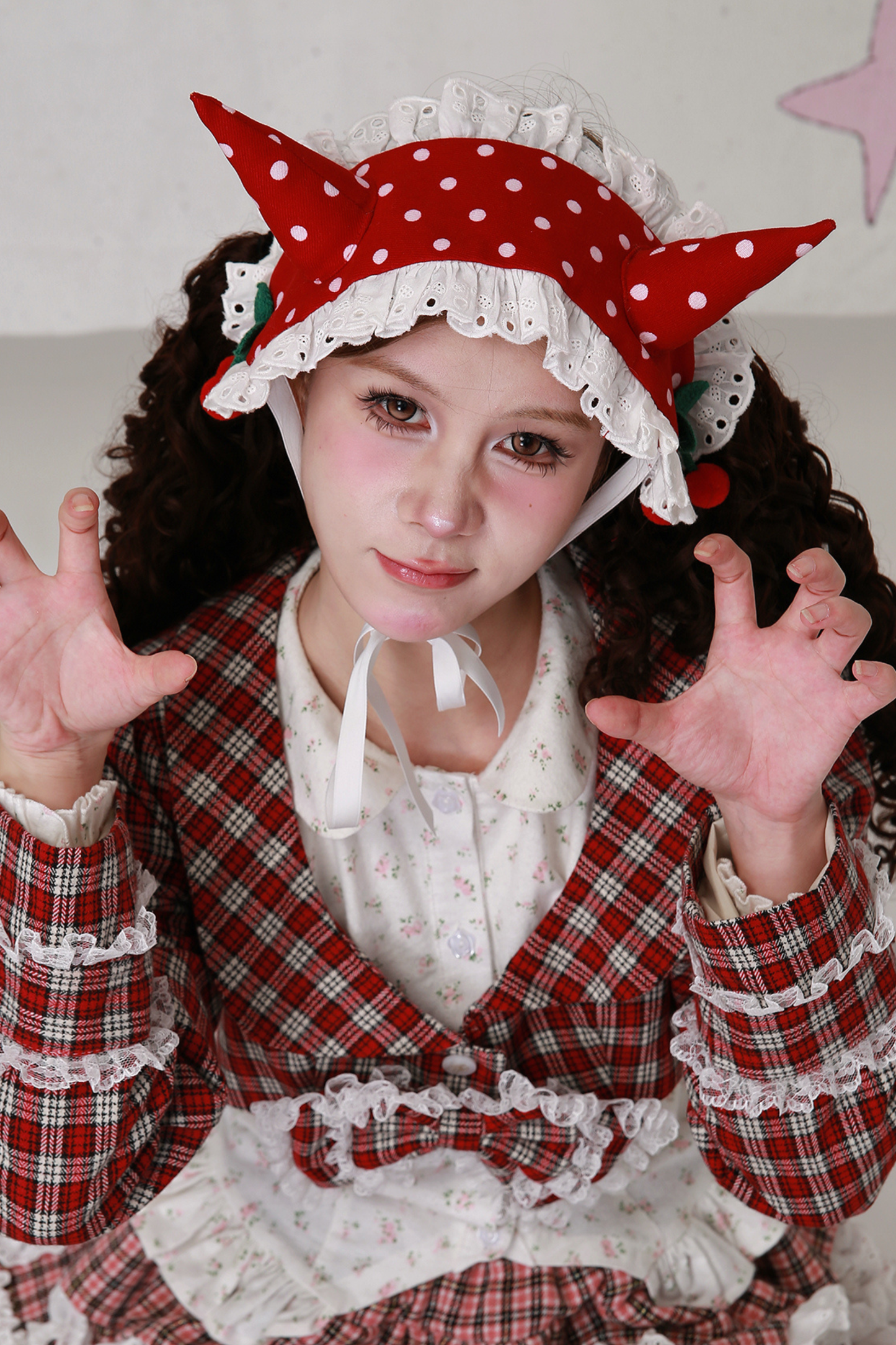 レトロポルカドットヘアバンド