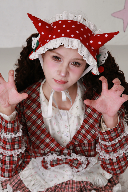 レトロポルカドットヘアバンド