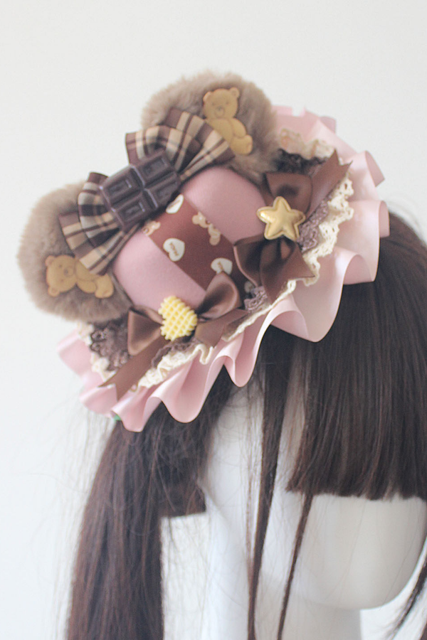 ベアイヤロリーターハット