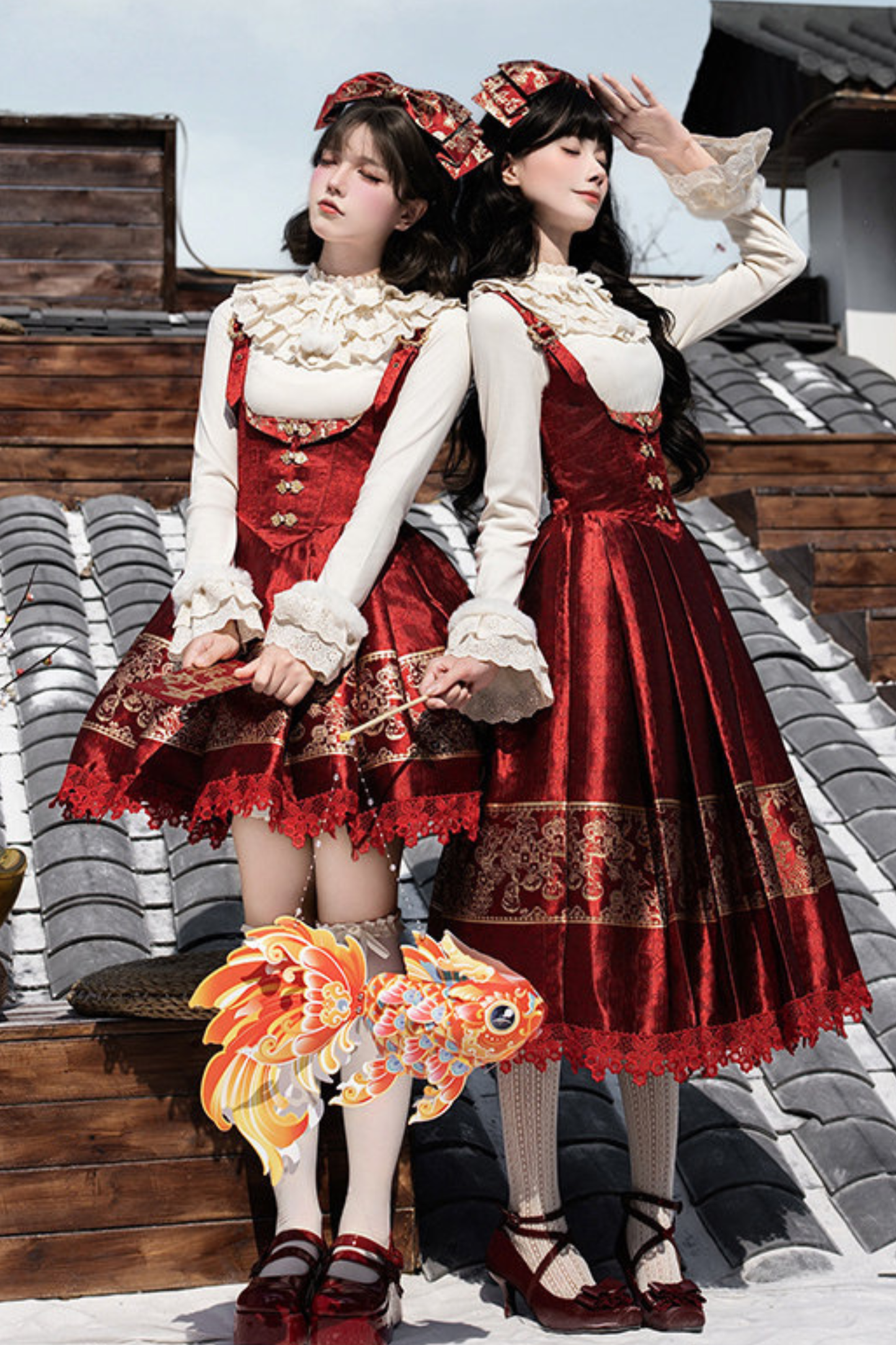 China Gorgeous Doll Dress + Top + Catsuit