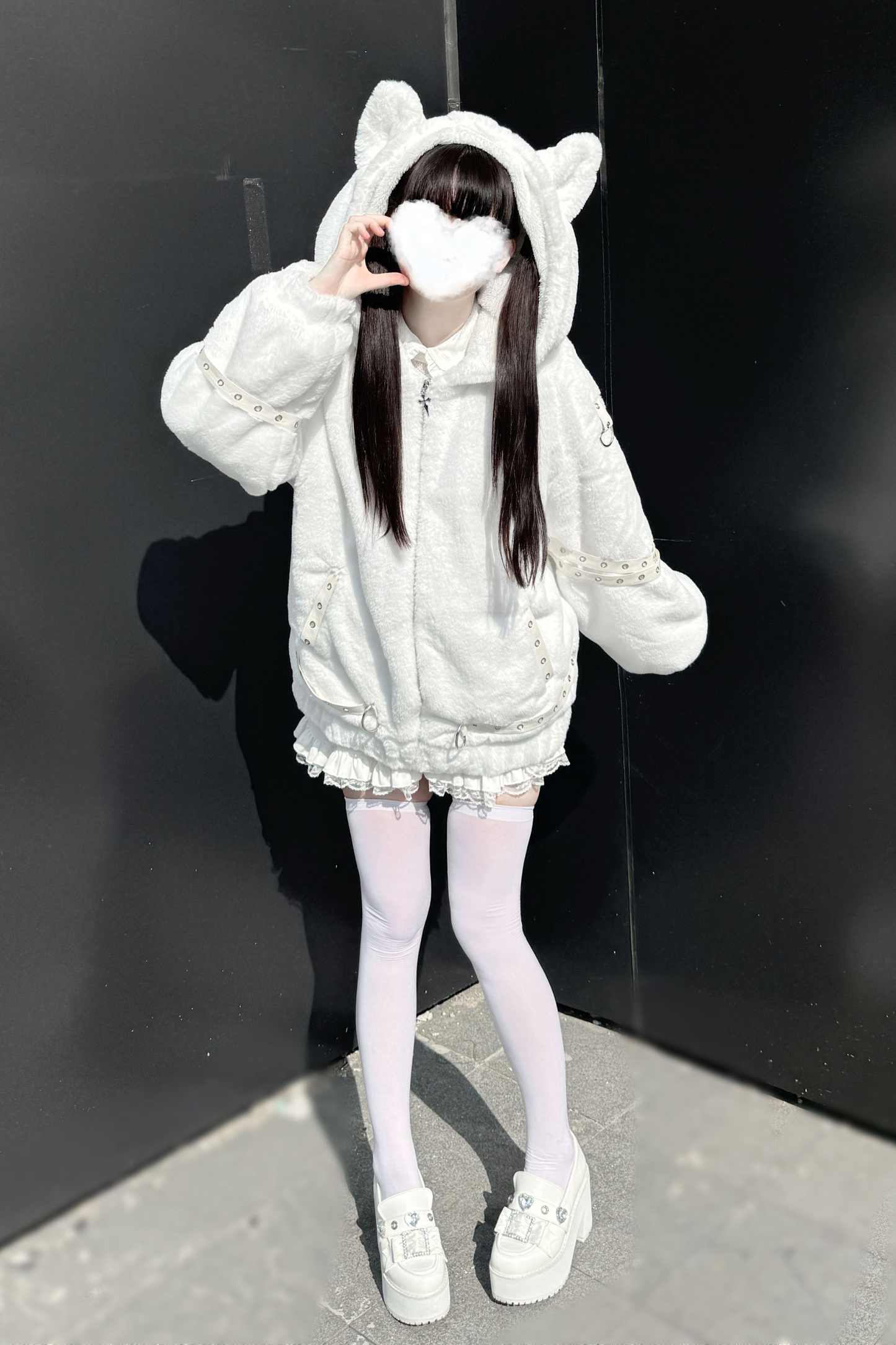 ナイトファー猫耳アウター