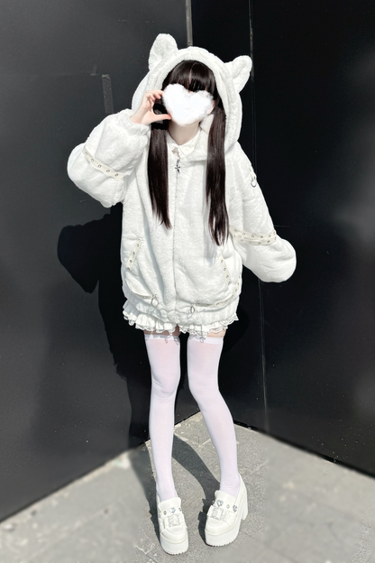 ナイトファー猫耳アウター