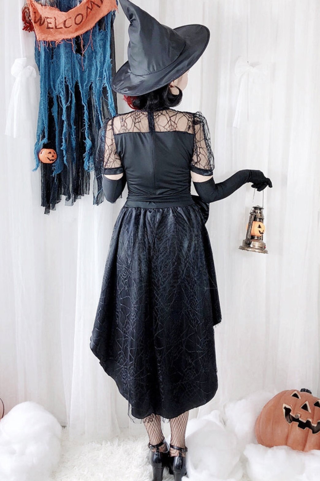 Halloween Witch Cosplay Dress Set