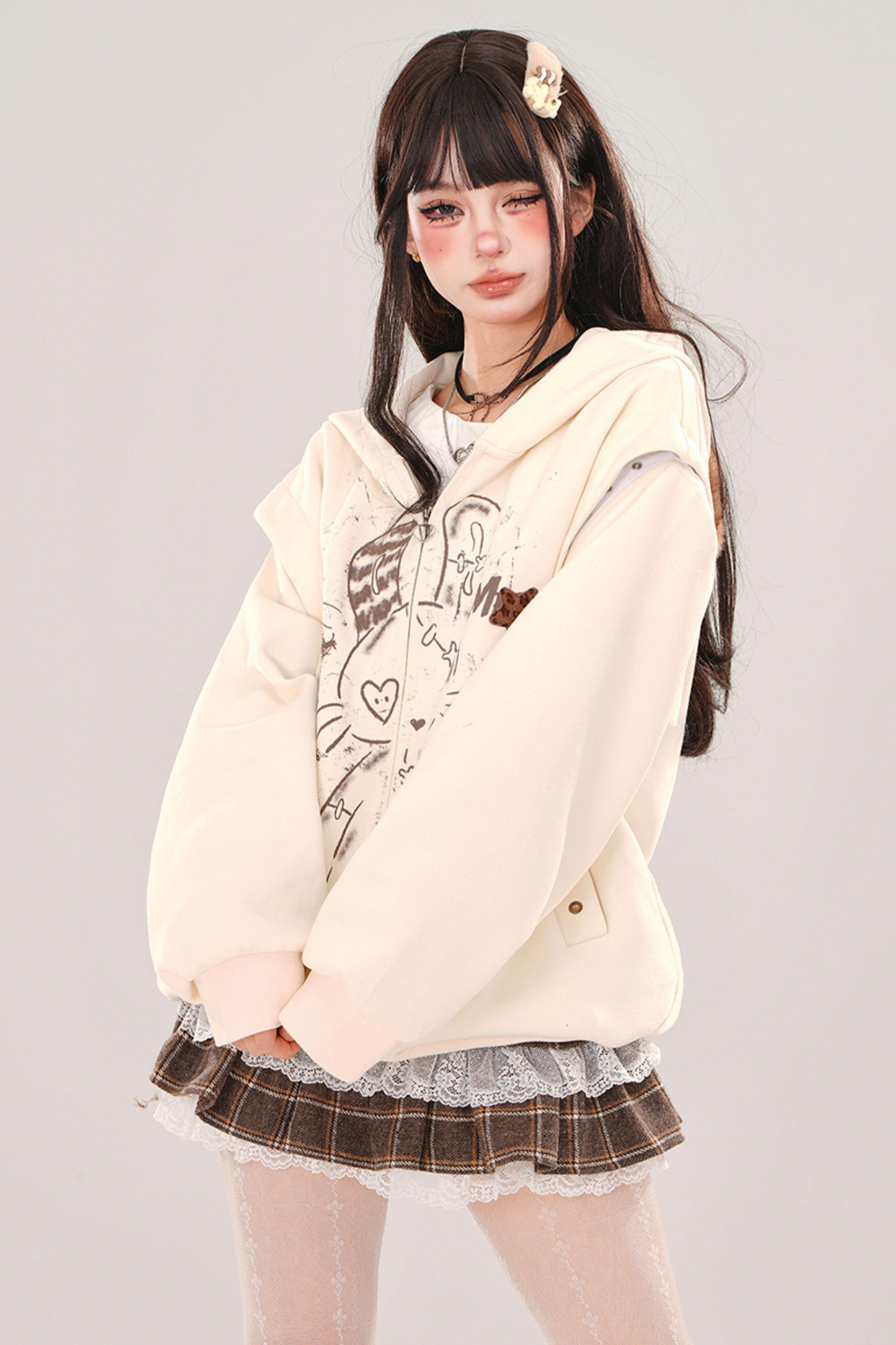 Sweet Pet Bunny Milk Hooded Hoodie