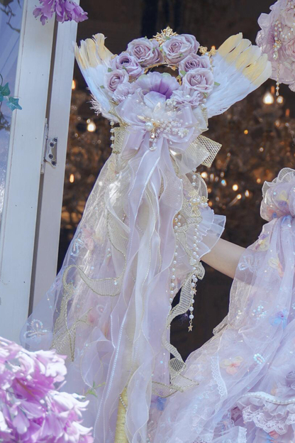 プリンセスセプターロリータアクセサリーハット+ネックレス+グローブ+セプター