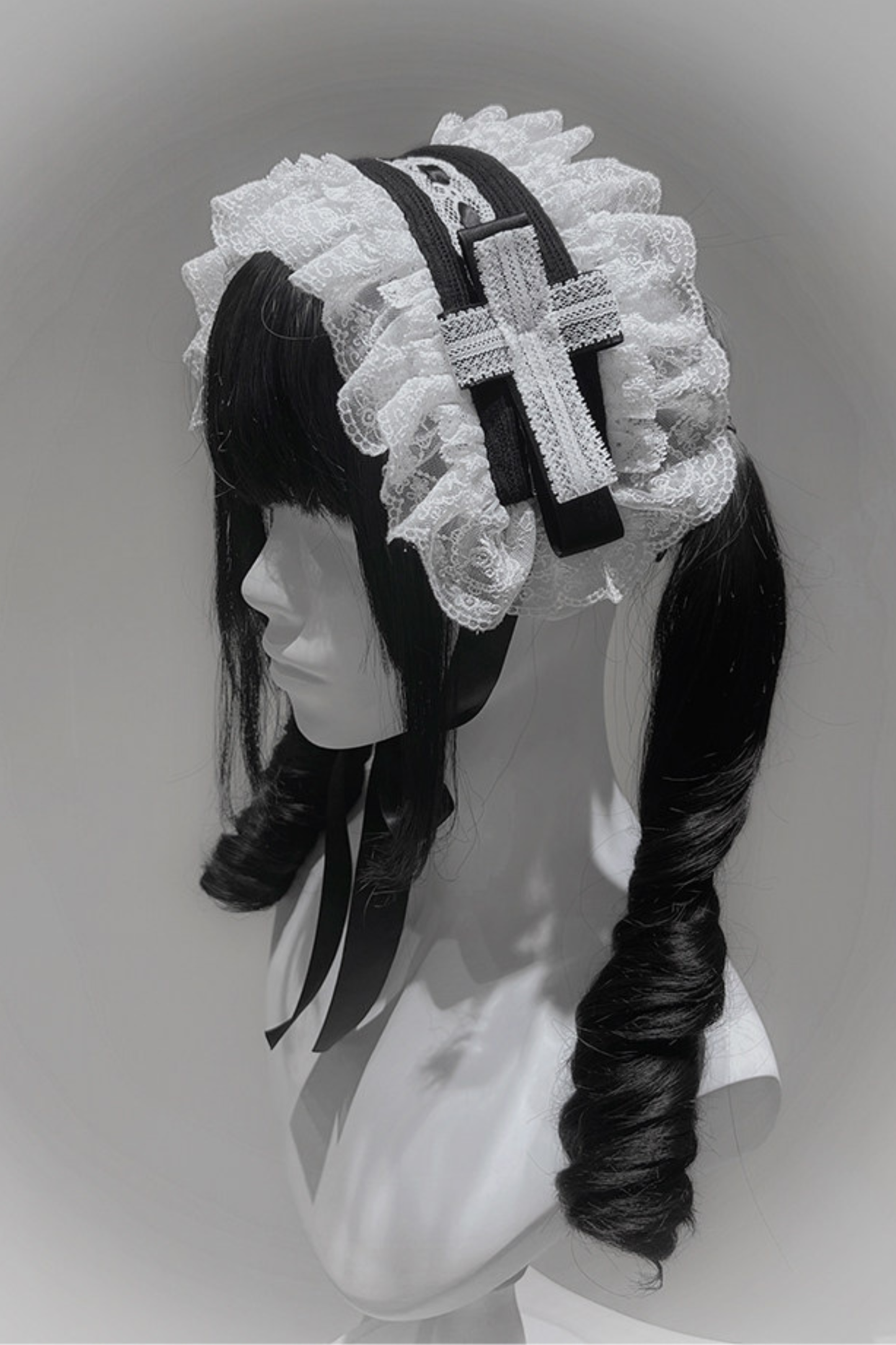 Robe de poupée gothique + pantalon + serre-tête